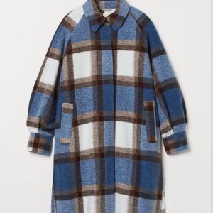 H&M oversized plaid jacket shacket.  NWT